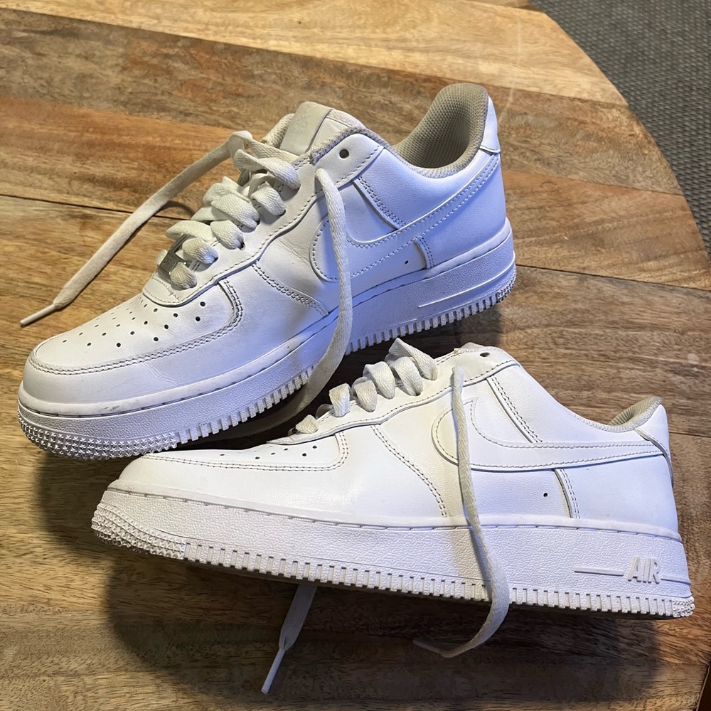 Nike white AF1 Air Force 1 9m
